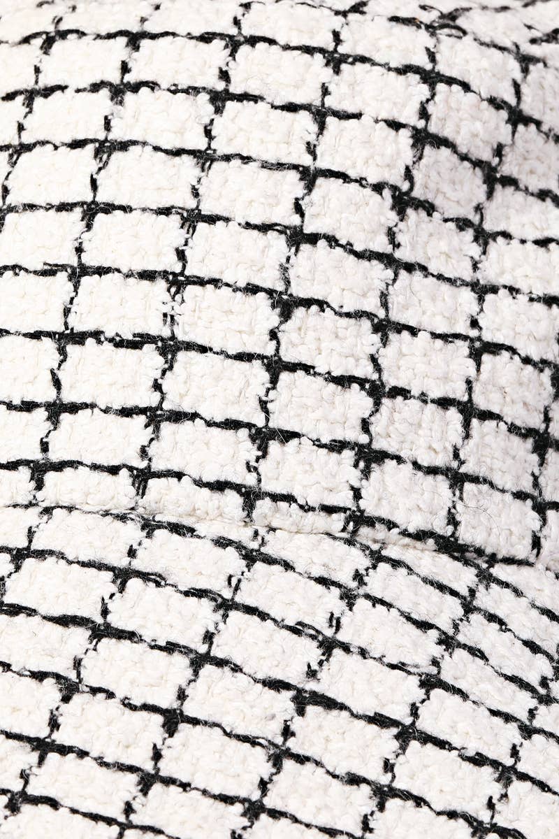 Checkered Pattern Bucket Hat
