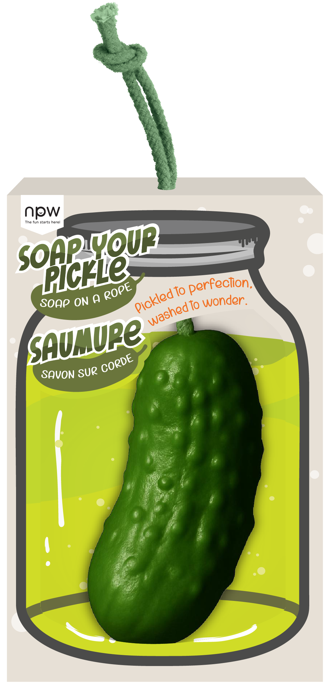 Soap Your Pickle Soap on a Rope