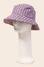 Checkered Pattern Bucket Hat