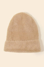 Assorted Color Fuzzy Ribbed Beanie