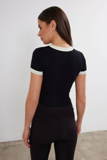 Women's Blank Cropped T-Shirt Two Tone Basic Crop Top Blank