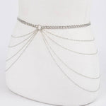Rhinestone Chain Belt