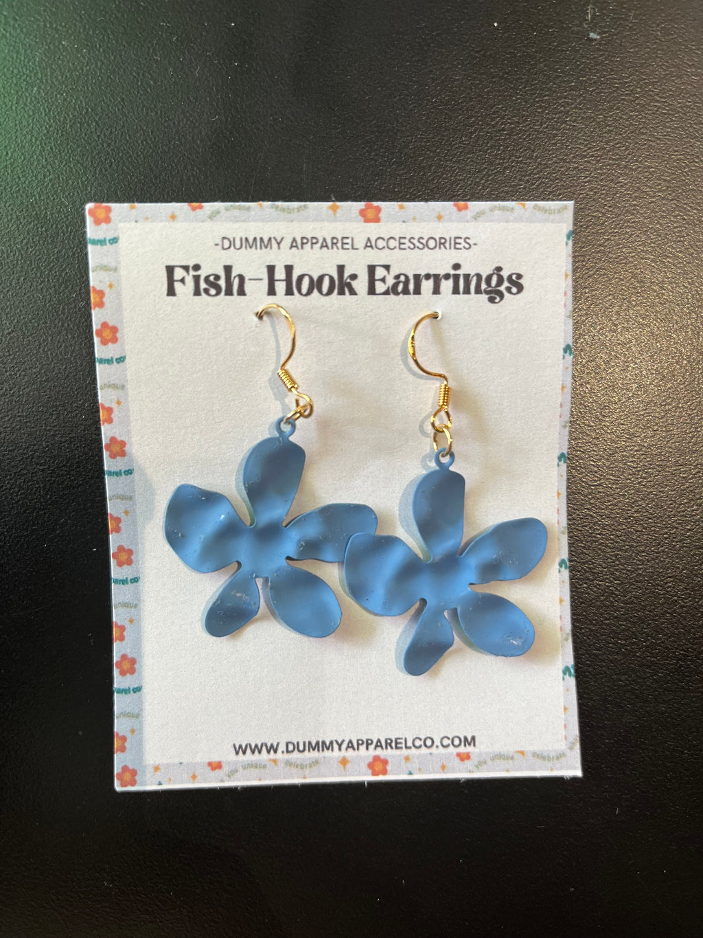 Blue Flower Earrings