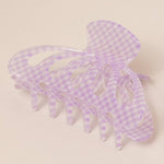 Retro Plaid Claw Clip