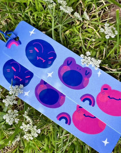 Sour Bunny Studios - Bi Frogs Bookmark