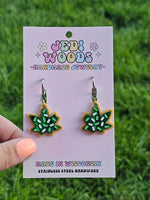 Mary Jane Weed Cookie Earrings