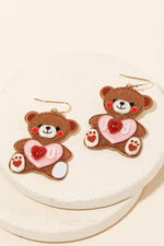 I Love You Bear Earrings