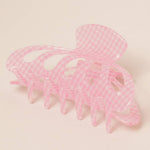Retro Plaid Claw Clip