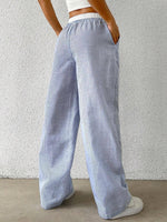 Trendy Striped  Loose Wide-Leg Pants DP25F546