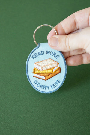 Read More Embroidered Keychain | bookish, reader, gift