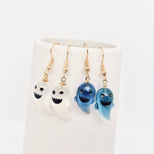 Halloween Resin Ghost Pendant Earrings