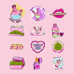Canna Cute Stickers