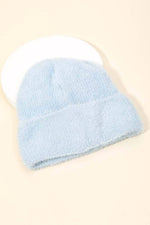 Assorted Color Fuzzy Ribbed Beanie