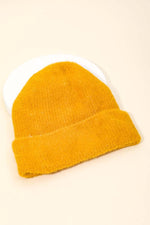 Assorted Color Fuzzy Ribbed Beanie