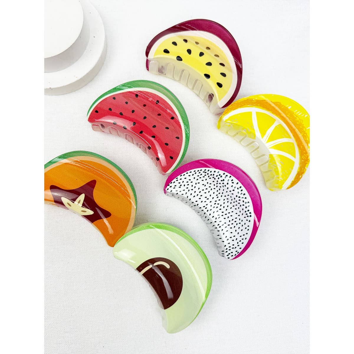 Fruit and Avocado Theme Claw Clip