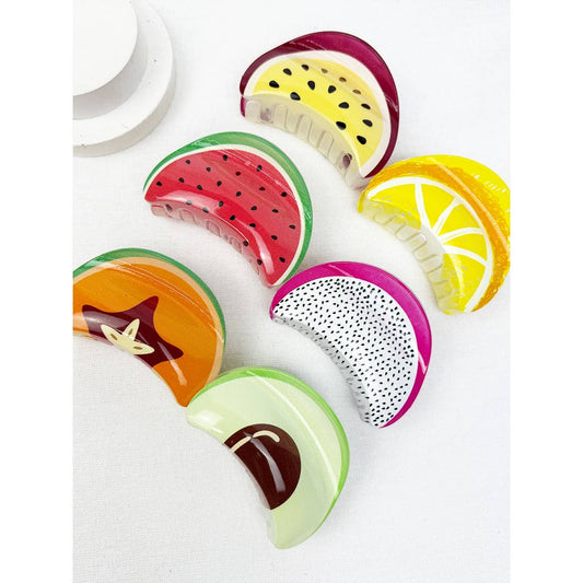 Fruit and Avocado Theme Claw Clip