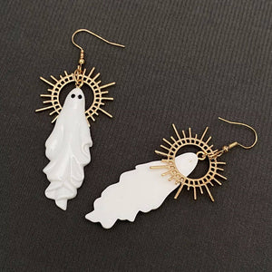 Halloween Jewelry Ghost Dangle Earrings