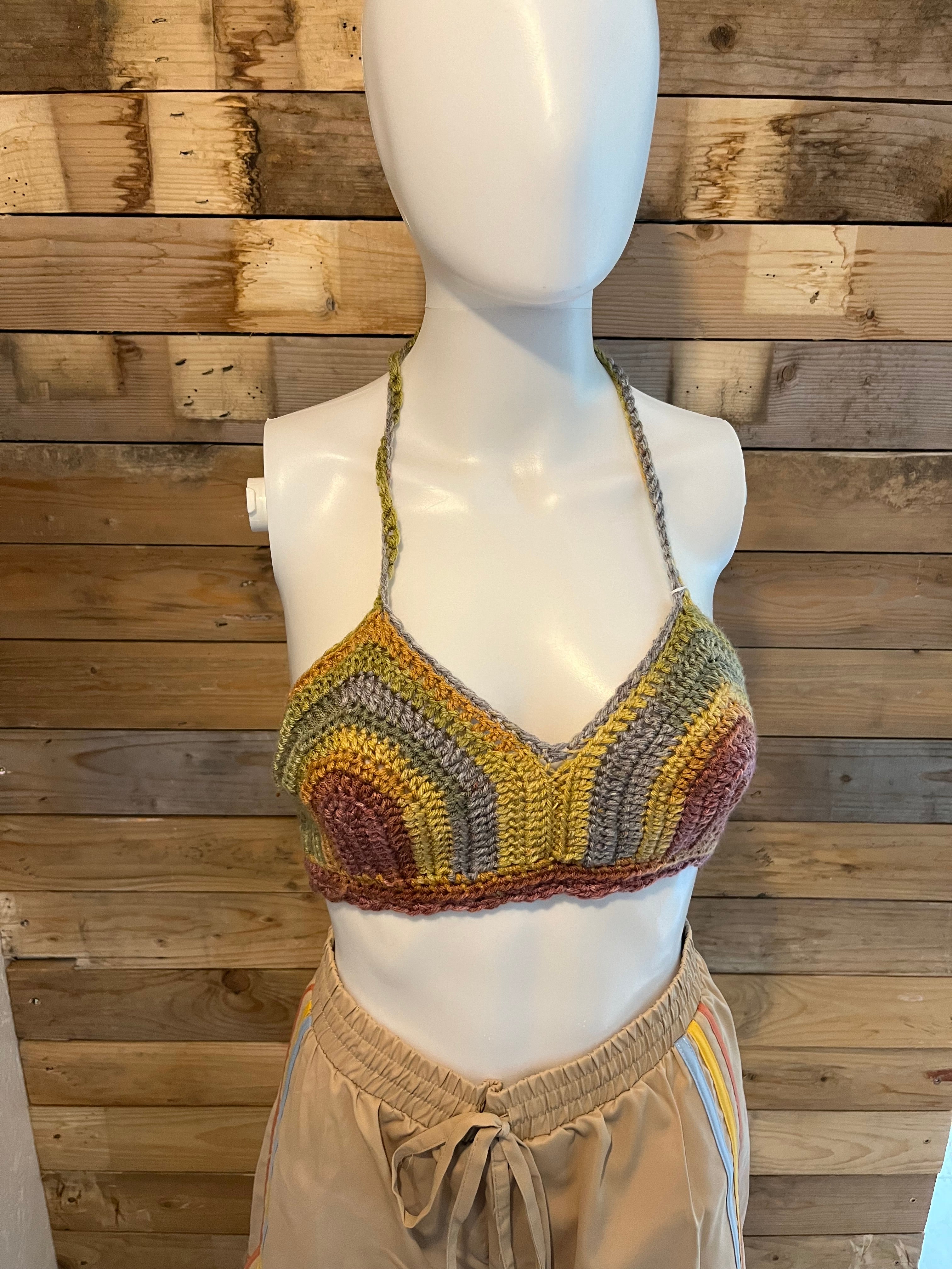 Kute to the Kore Bralette Top Muted Rainbow