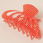 Retro Plaid Claw Clip