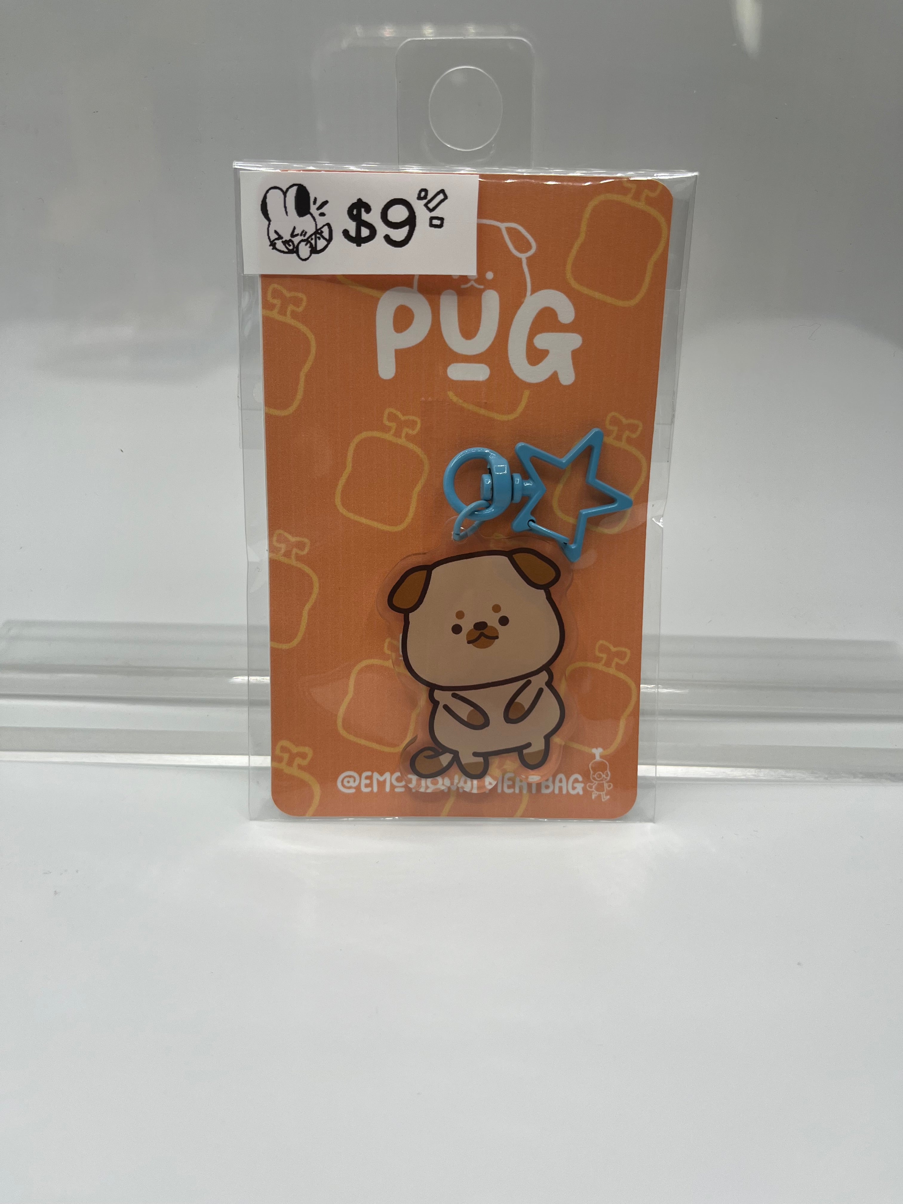 Sour Bunny Studios - Pug Keychain