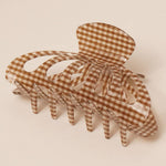 Retro Plaid Claw Clip