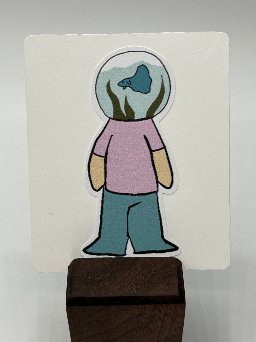 Fishbowl Head Sticker