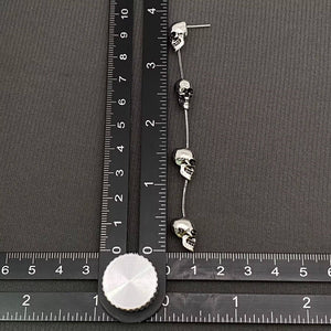 Halloween Skull Fringe Earrings - GT