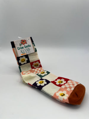 Patterned Crew Socks