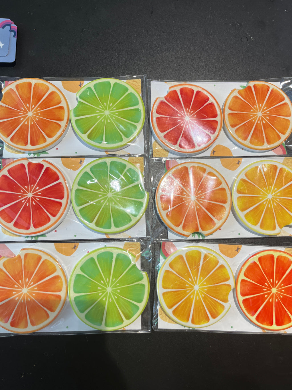 Fruit Car Coasters