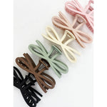 Soft Tone Jumbo Knotted Bow Claw Clip