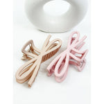 Soft Tone Jumbo Knotted Bow Claw Clip