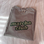 Matcha Club Homebody Oversized Trendy Graphic Tee For Women