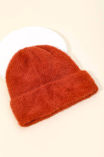 Assorted Color Fuzzy Ribbed Beanie