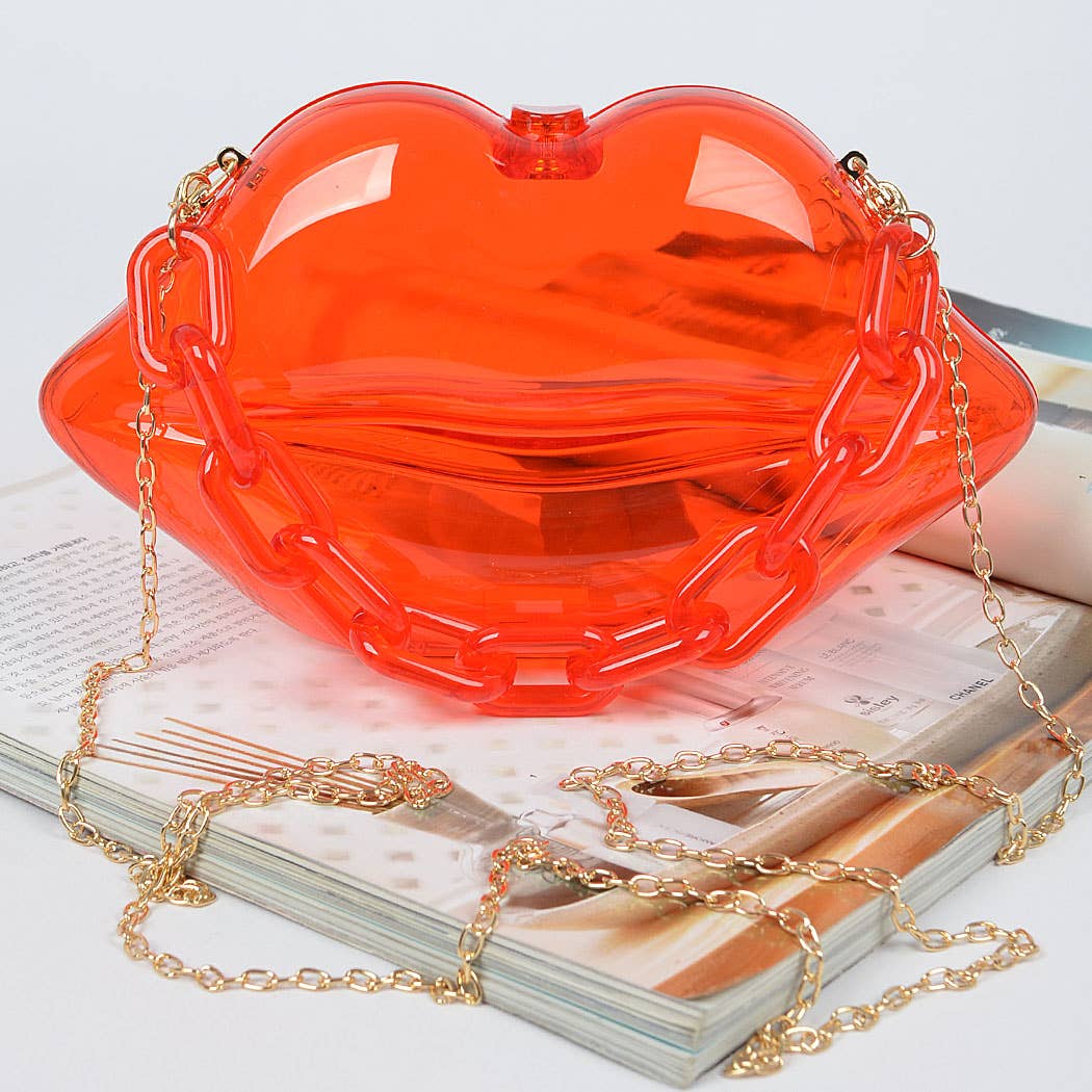 Clear Lip Plastic Hand Bag