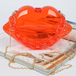 Clear Lip Plastic Bag W/chain