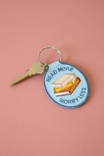 Read More Embroidered Keychain | bookish, reader, gift