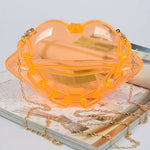 Clear Lip Plastic Bag W/chain