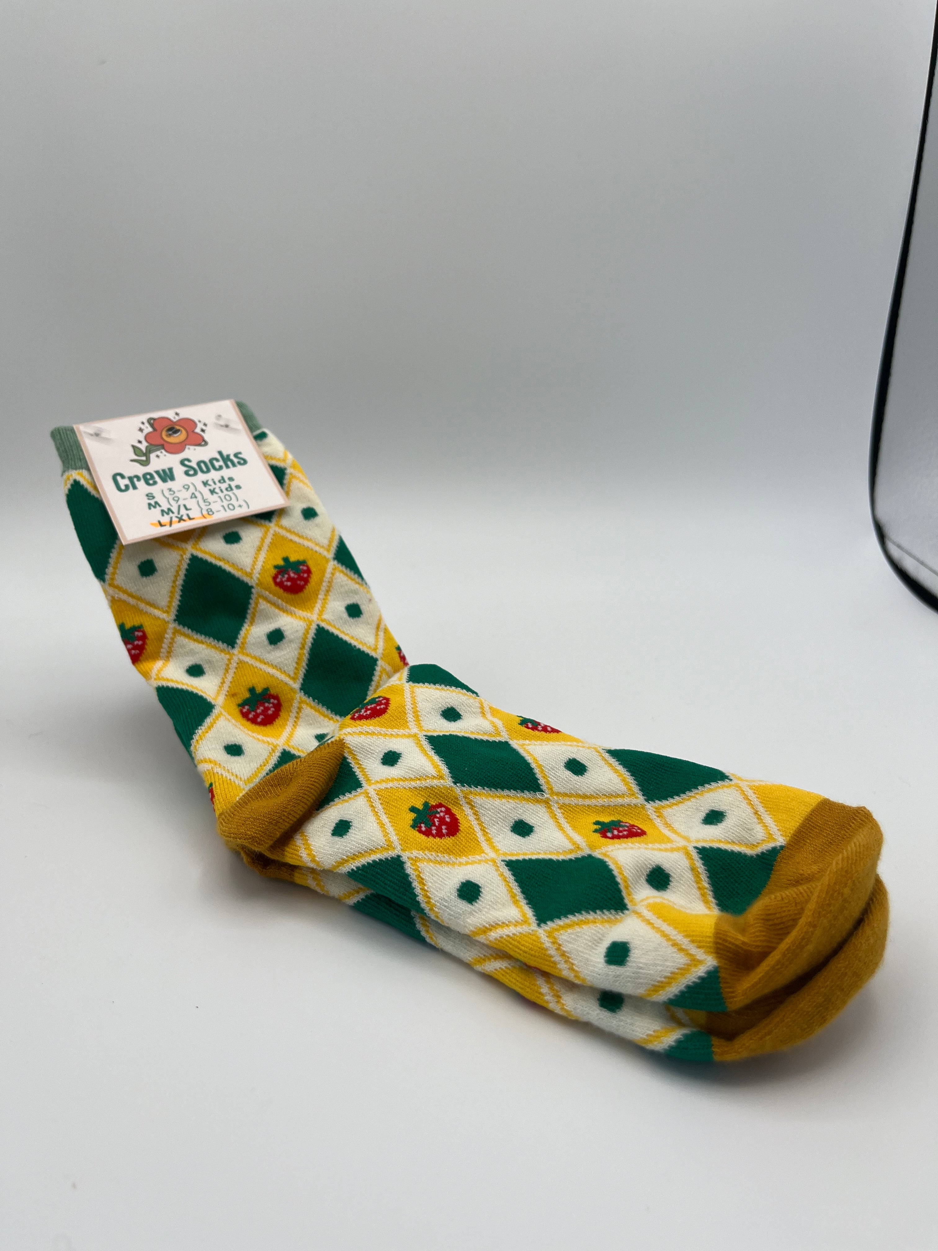 Patterned Crew Socks