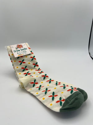 Patterned Crew Socks