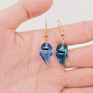 Halloween Resin Ghost Pendant Earrings