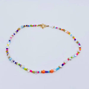 Colorful Beads Choker Necklace