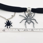 Halloween Gothic Spider Pendant Choker Necklace