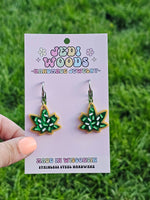 Mary Jane Weed Cookie Earrings