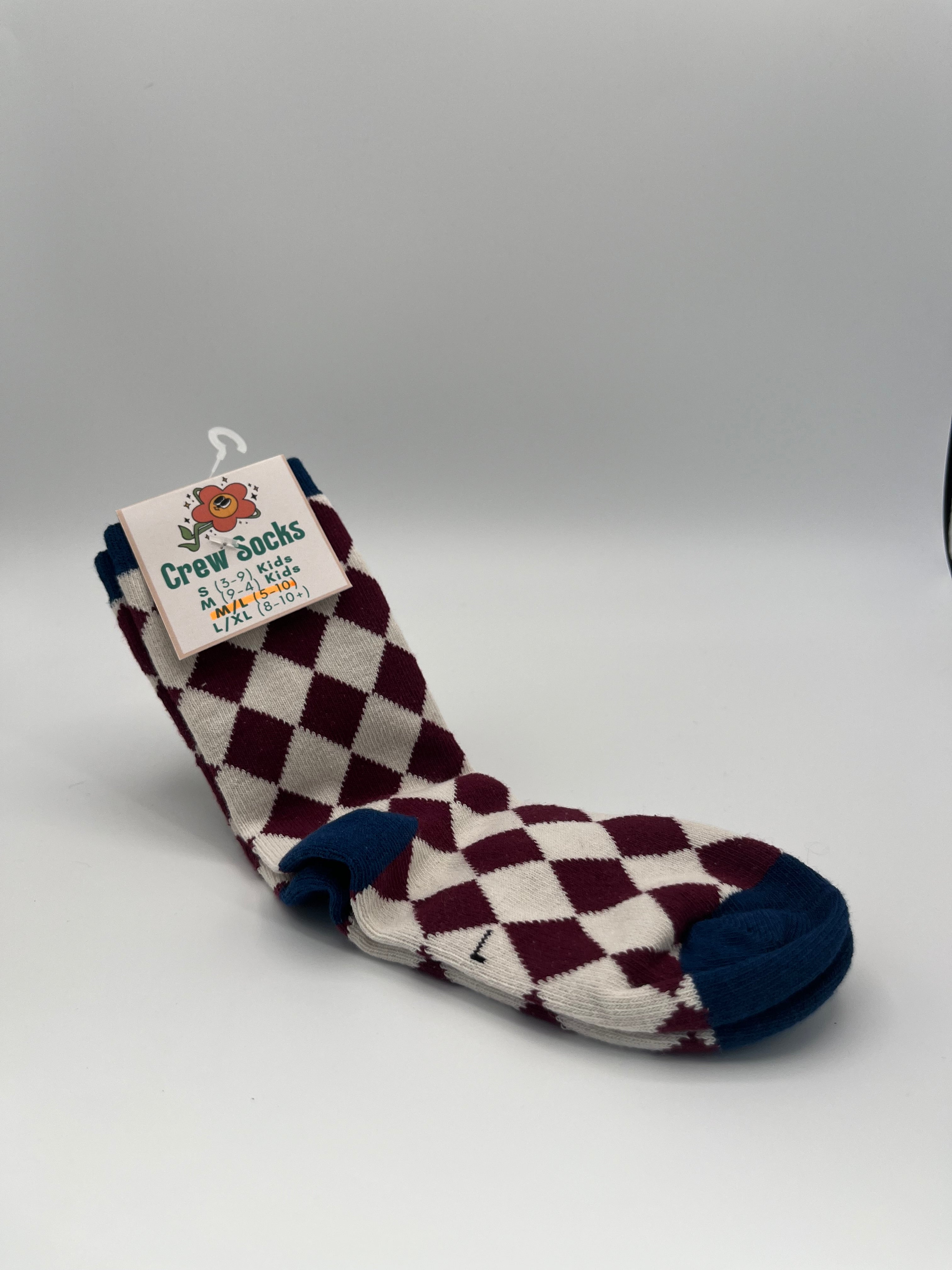 Patterned Crew Socks