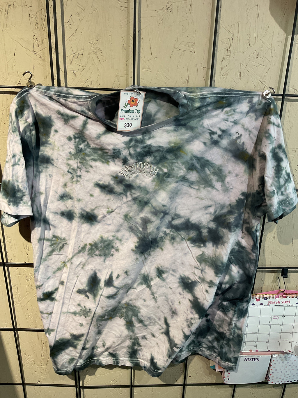 Dummy apparel company leaf tie-dye