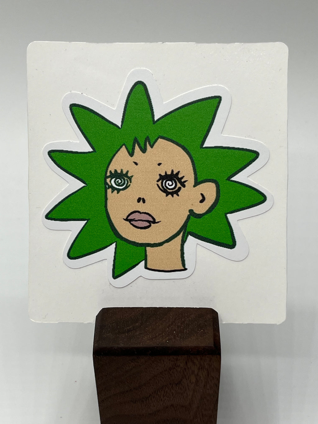 Green Girl Sticker