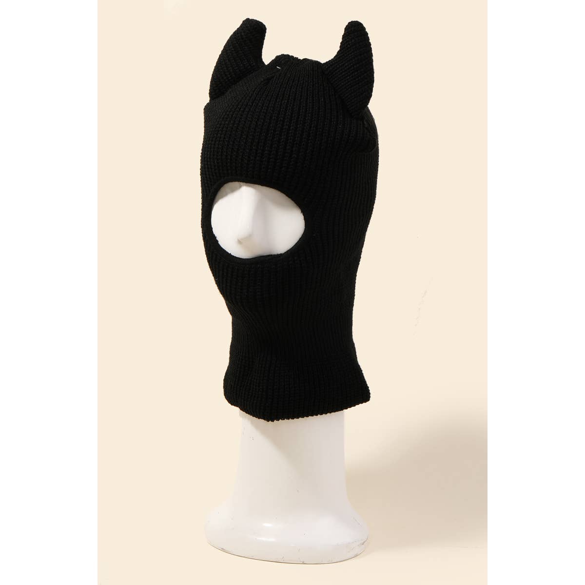 Knitted Horned Balaclava