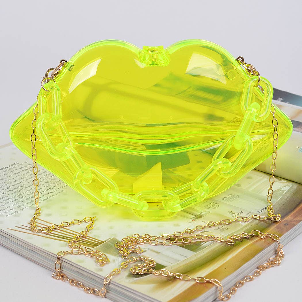 Clear Lip Plastic Hand Bag