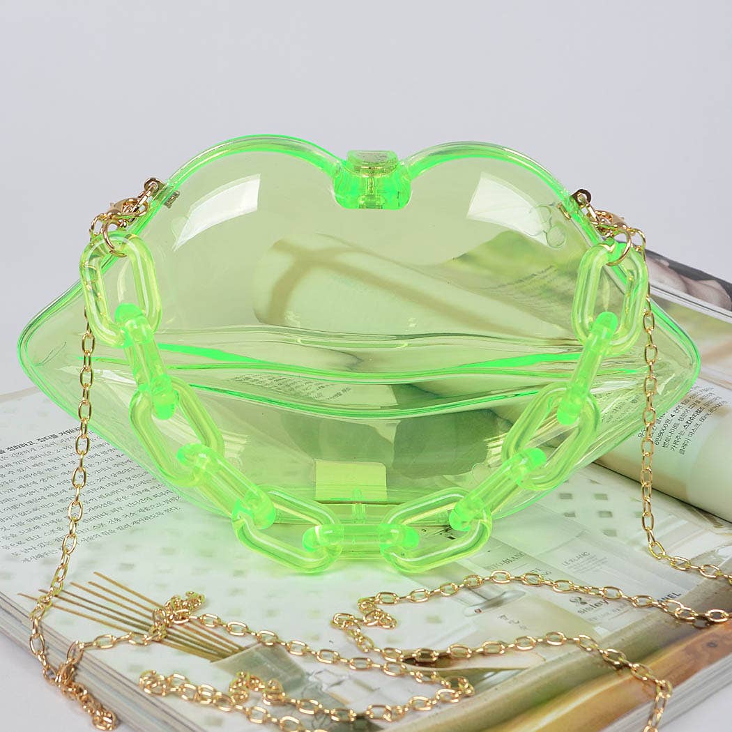 Clear Lip Plastic Hand Bag