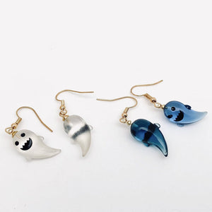 Halloween Resin Ghost Pendant Earrings